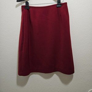 Burgandy Kasper classic pencil skirt